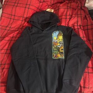 Men's Black Graphic Hoodie